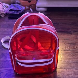 clear mini backpack